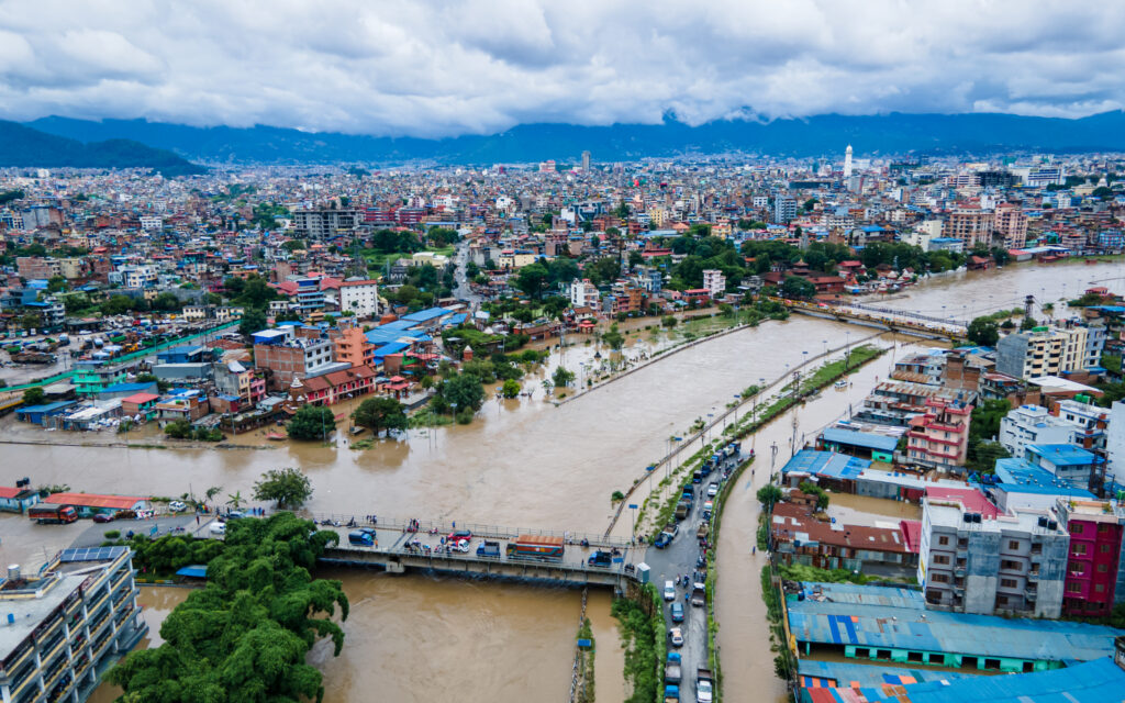 aerial view of the area affected by heavy rainfall 2024 08 13 20 09 37 utc